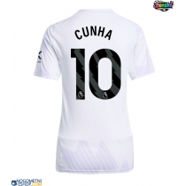 Ženski Nogometni dresi Manchester United Matheus Cunha #10 Gostujoči 2025-26 Kratek Rokav